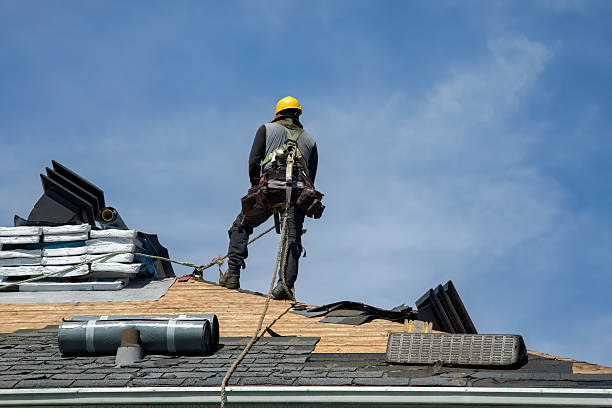 Professional Flat Roof Repair technician working in Holy City, CA